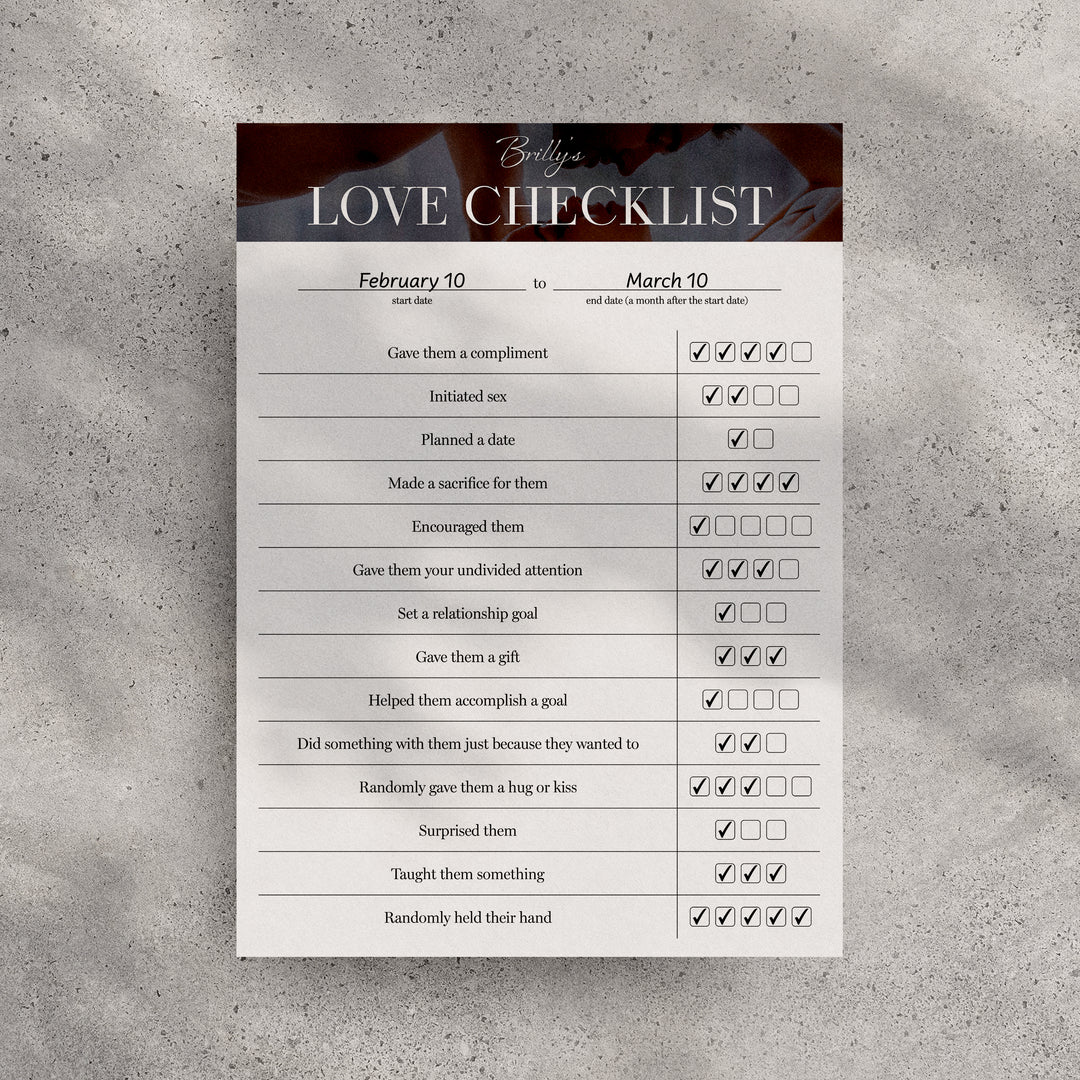 Love Checklist
